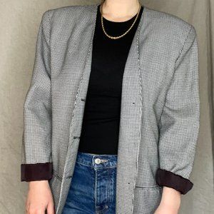 Vintage 80's Houndstooth Blazer